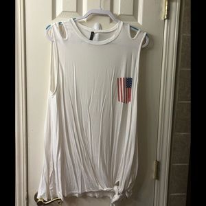 America Flag Tank